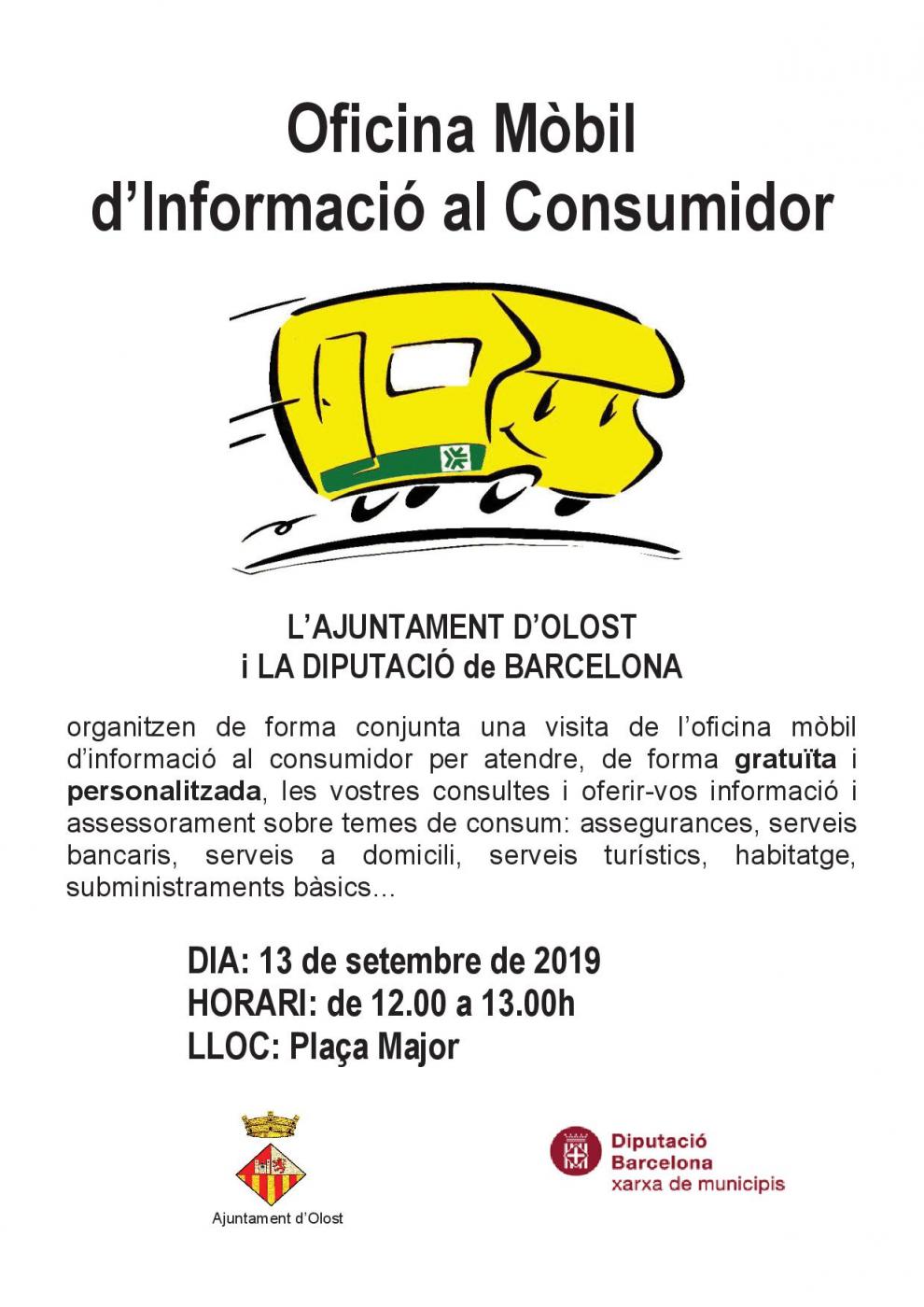 Visita de l'Oficina Mòbil d'Atenció al Consumidor de la Diputació de Barcelona
